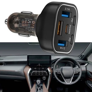 Chargeur Voiture Intelligent Affichage Numérique 63W Adaptateur USB pour Charge - Photo 1 sur 12