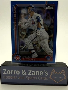 Seiya Suzuki 2025 Topps Chrome Baseball Blue Refractor /150 - Cubs #210 092/150 - Picture 1 of 4