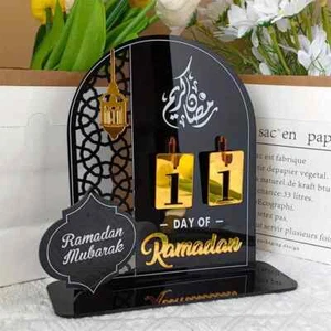 Ramadan Countdown Calendar, Acrylic Eid Ramadan Mubarak - Picture 1 of 5