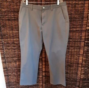 Bonobos Pants Men's 36x30 Gray Stretched Washed Castlerock Slim Office Work  - Picture 1 of 9