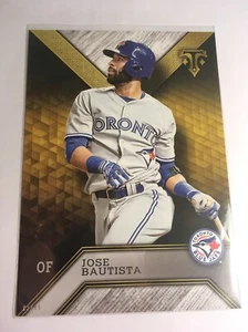 2016 Topps Triple Threads Jumbo 5x7 Jose Bautista Blue Jays 91 #’d 08/49 - Picture 1 of 1