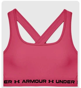 Under Armour Women's Sports Bra Size 2X Armour Mid Crossback Pink - Picture 1 of 4