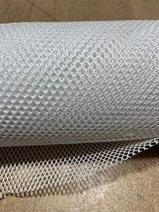 White 1/4” Military Mesh Netting TA97T 60”W 4-Way Stretch Fabric by the Yard USA - Picture 1 of 3