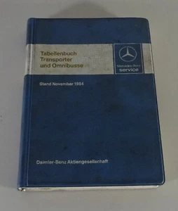 Manuales de Tablas Datos Técnicos Mercedes Benz Transporter T1 T2 Y Bus, Mai - Imagen 1 de 1