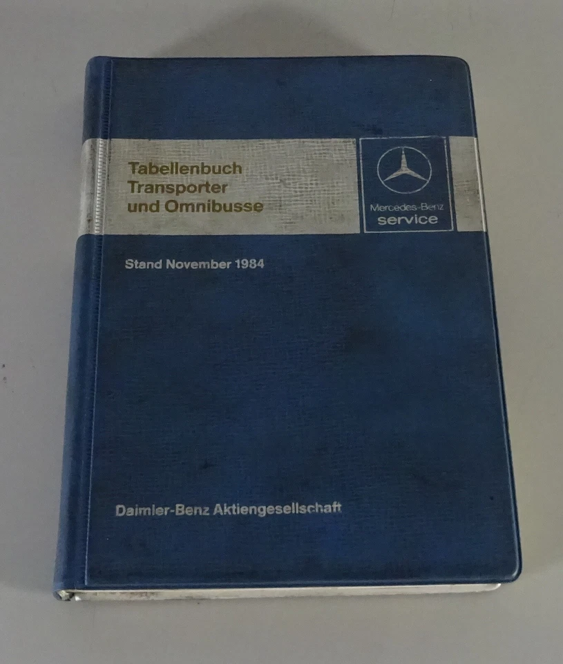 Manuales de Tablas Datos Técnicos Mercedes Benz Transporter T1 T2 Y Bus, Mai - Imagen 1 de 1