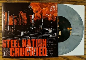 Steel Nation/Crucified Split 7" Vinyl Record Terror Trapped Under Ice Cold World - Picture 1 of 5
