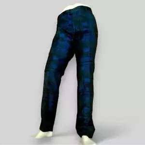 Men's Angelino Black | Blue Casual Pants NWT - Picture 1 of 4