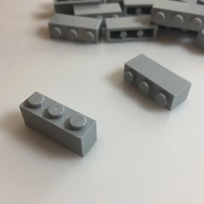 20 per lot NEW LEGO 1x3 Medium Stone Grey Bricks 3622/4211428 light bluish gray - Image 1 of 2