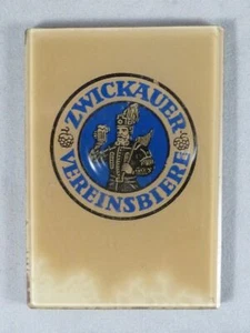 alter Werbespiegel / Handspiegel - Zwickauer Vereinsbiere, 50er Jahre - Picture 1 of 2