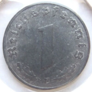 Münze Deutsches Reich 3. Reich 1 Reichspfennig 1944 E in fast Stempelglanz - Picture 1 of 2