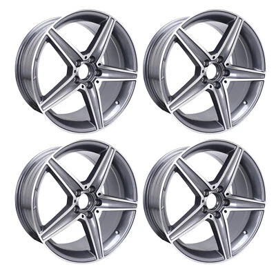 Set of 4 Wheel Rims 18" X 8.5" Rim Fits Mercedes-Benz C200 C300 E300 E350 CLA300 - Image 1 of 4