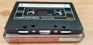 used Memorex MRXI 60 blank cassette tape (has label SWEETHEARTS musical) - Picture 1 of 2