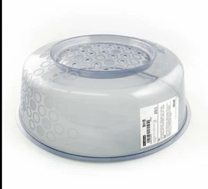 Cubierta de comida para microondas placa de plástico para microondas 10 pulgadas tapa de salpicadura de ventilación de vapor IKEA - Imagen 1 de 3