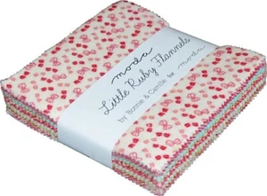Moda Fabrics Charm Pack - Little Ruby Flannels - Quilting Fabric - OUT OF PRINT - Picture 1 of 2
