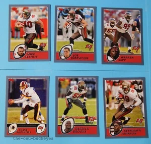 2003 Topps Collection Tampa Bay Buccaneers Team Set 14 Cards Silver Lettering - Picture 1 of 3