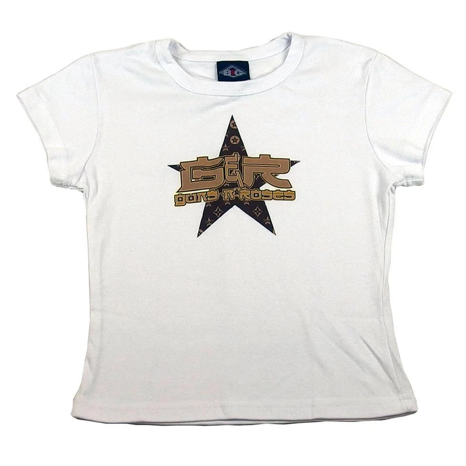 Camiseta vintage Guns N Roses para mujer estrella GNR democracia china BBD talla única Foto 1 de 1