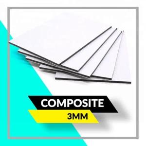 White Aluminium Composite 3mm Blank Board (dibond) Signage Crafts Advertising - Picture 1 of 2