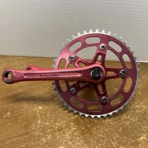 🔥Old School vintage bmx Sugino Super Maxy Crankset. Hutch Jmc Diamond Back Race - Picture 1 of 14