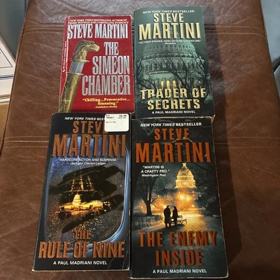 LOT Of 4 Steve Martini Thriller Fiction Books A Paul Madriani Novel Paperbacks - Imagem 1 de 4