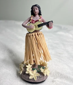 Hawaiian Dashboard HULA GIRL Dancer NODDER BOBBLEHEAD Figurine  4” - Picture 1 of 6