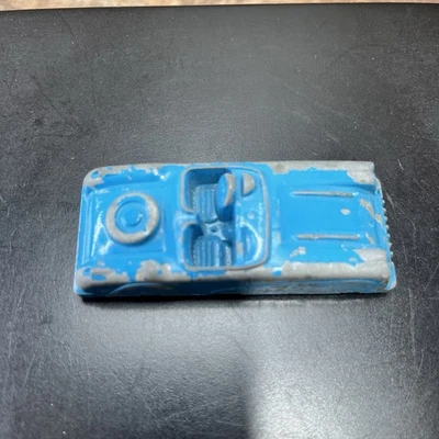 Coche de juguete convertible vintage de metal fundido a presión azul enano Rockford Illinois Foto 1 de 4