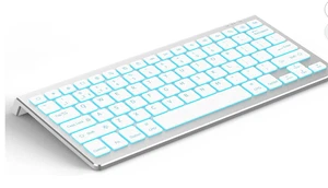 CACOE Bluetooth Keyboard Compatible with iOS iPadOS and MacOS, 7 Colors Lighting - Afbeelding 1 van 8