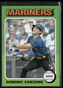 2024 TOPPS HERITAGE DOMINIC CANZONE RC SEATTLE MARINERS #426 - Picture 1 of 2