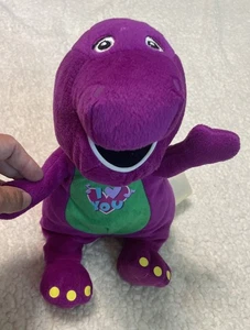 Vintage singender Barney Dinosaurier Plüsch singend "Ich liebe dich" funktioniert 10 Zoll - Bild 1 von 7