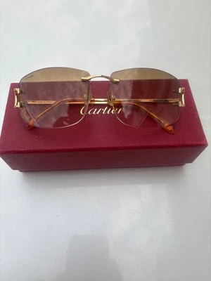 Authentic Cartier Glasses+ Red Box + Case + Brown lens + Screws - Image 1 of 4