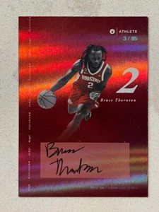 BRUCE THORNTON 2024 ONIT Ohio State Basketball On Card Red AUTO # 3/85 - Picture 1 of 2