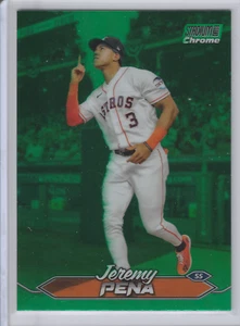 Jeremy Peña 2024 Topps Stadium Club #124 cromo verde refractor Astros - Imagen 1 de 2