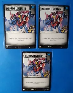 3x Inspiring Leadership - C 040/081 Transformers TCG Wave 1 common NM - Bild 1 von 1