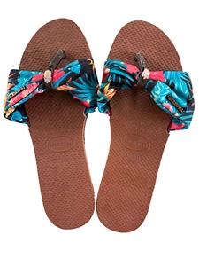 Sandali donna blu Havaianas Sea You Saint Tropez, taglia 7/8 - SPEDIZIONE GRATUITA - Foto 1 di 4