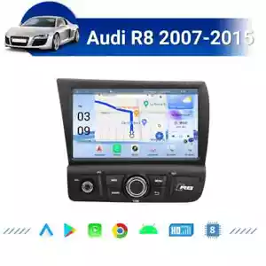 8'' Android Touch Screen Car Radio Stereo GPS Navigation For Audi R8 2007-2015 - Picture 1 of 14