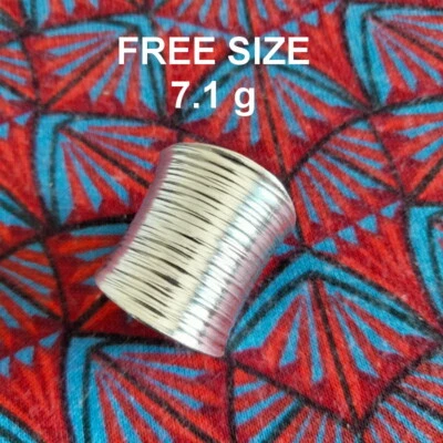 Fine Silver Rings 925 Argento Anello Vintage Jewelry Craft Artisan R641013 - Image 1 of 4