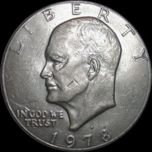 1978 D Eisenhower Dollar Circulated US Mint Coin Ike - Picture 1 of 5