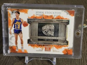 2019-20 Panini Impeccable John Stockton #20 1 oz Silver Bar Hall of Fame 18/25