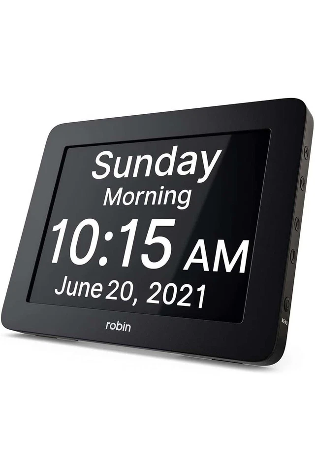 Robin Clock w/ Large Digital Display Calendar Alarms & Reminders - Image 1 of 1