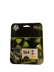 HP Original 564 CMY Cyan Magenta Yellow Ink Cartridges 2019 - Picture 1 of 1