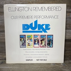 1987 Duke Ellington Sampler LP Ellington Remembered: Our Premiere Performance NM - Imagen 1 de 9