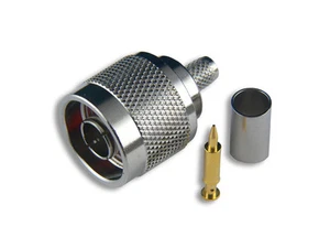 20pcs RF, N Type Male Crimp, Nickel, Teflon Insulation (US Stock) 11-11Z-3-TGN - Picture 1 of 6