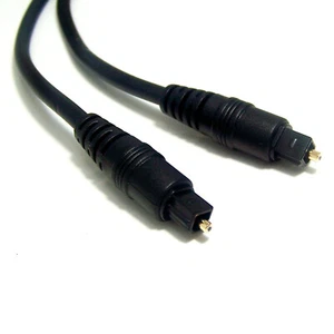 Cable Audio de fibra óptica   digital Toslink  2metros   Negro Macho/Macho - Picture 1 of 1