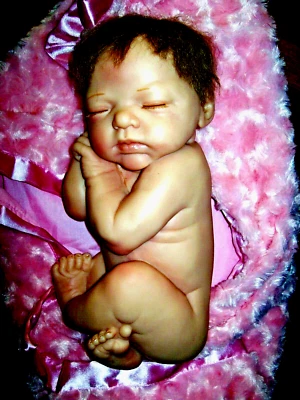 ASHTON DRAKE / MARITA WINTERS VINILO SILICONA PONDERADO "PAQUETE DE AMOR" CON MANTA Foto 1 de 4