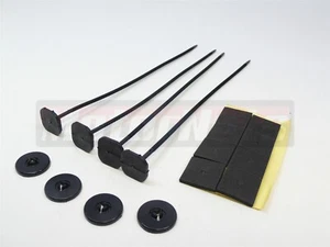 Zip-Tie Style Radiator Electric Cooling Fan Mounting Tabs Kit Universal Hot Rod - Foto 1 di 1