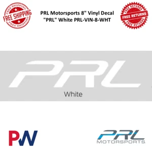 Calcomanía de vinilo PRL Motorsports 8" "PRL" blanca PRL-VIN-8-WHT - Imagen 1 de 2