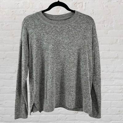 Lucky Womens Size S Sweatshirt Small Heathered Gray Long Sleeve Crew Neck Soft - Image 1 of 4