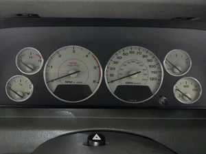 For Jeep Grand Cherokee WJ 99-04 Polished Aluminium Chrome dash Gauge Rings x6 - Imagen 1 de 14