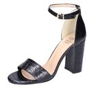 BH65 MOGA'  Shoes Women Black Sandals Synthetic leather Round Toe No Sandal Casu