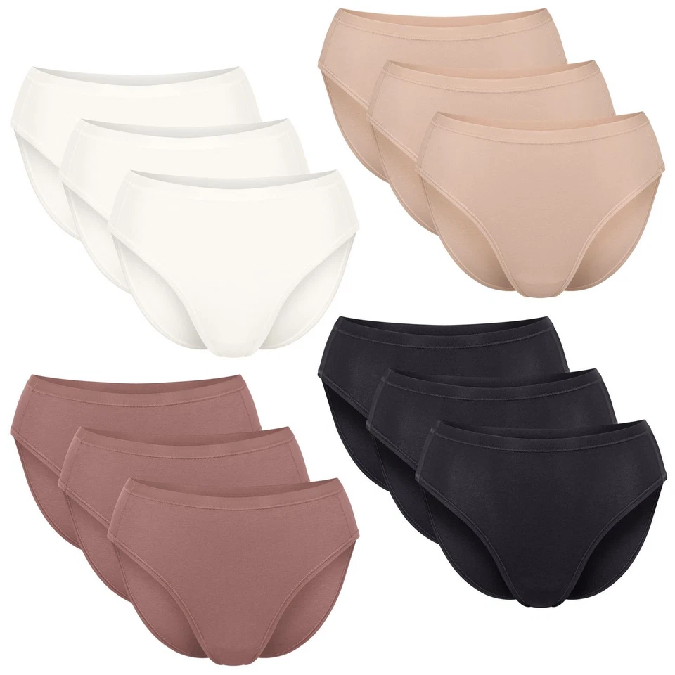 SLOGGI Damen GO Daily Cotton Tai Slip Unterhose Baumwolle Stretch Logo 3er Pack - Bild 1 von 1