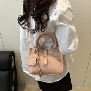 Cute Slant Cross Bucket Bag Chic Commuting Handbag Women's Tote Bag Ladies - Picture 1 of 16